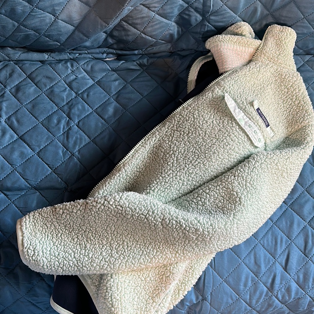 Teal Sherpa Columbia jacket